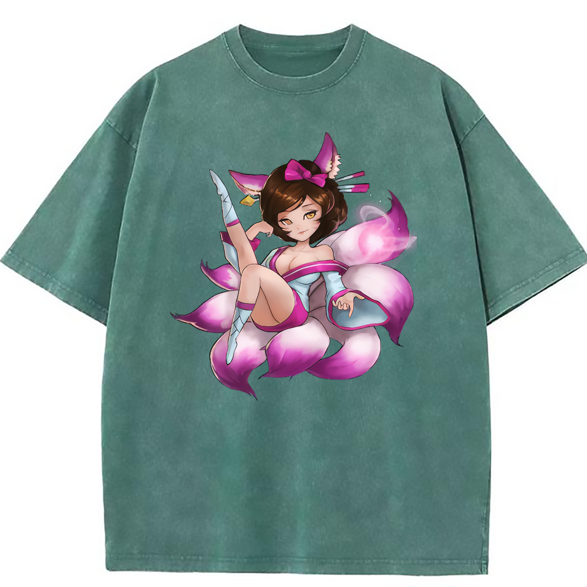 （画像用） リーグ・オブ・レジェンド League of Legends LOL 綿100% ヴィンテージ風 半袖Tシャツ（フロントプリント）